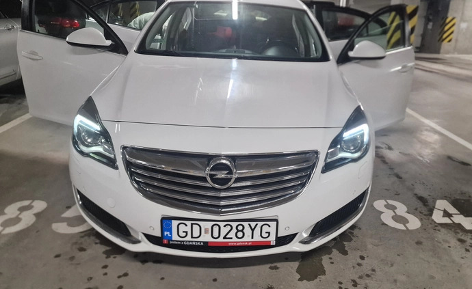 Opel Insignia cena 40500 przebieg: 183500, rok produkcji 2014 z Gdańsk małe 254